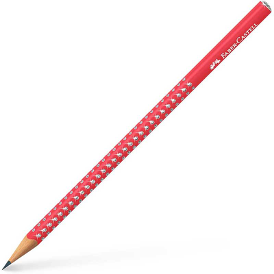 Faber castell pencil sparkle grip red, , medium
