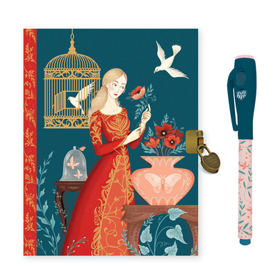 Lovely paper secrets notebooks lisa secret notebook - magic felt pen