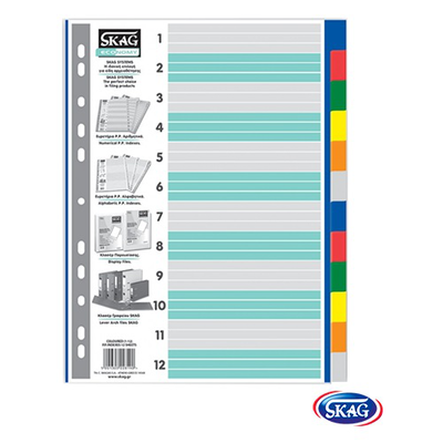 Skag pp index 1-12 12 subjects, , medium