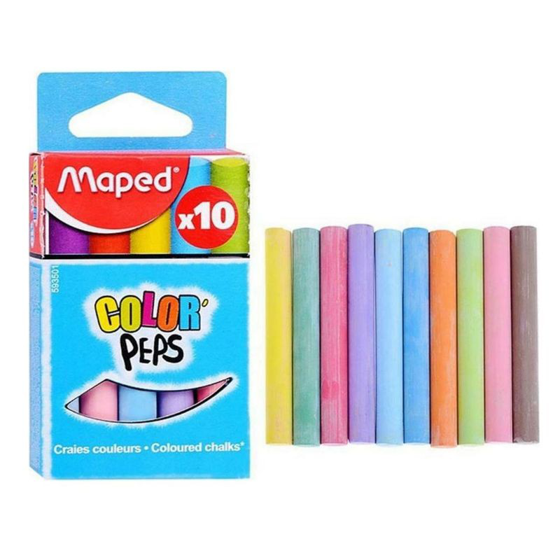 Colour peps chalk 10pcs maped, , medium-null