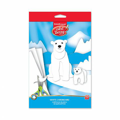 Erichkrause artberry white cardboard b5 10 sheets n.37216, , medium