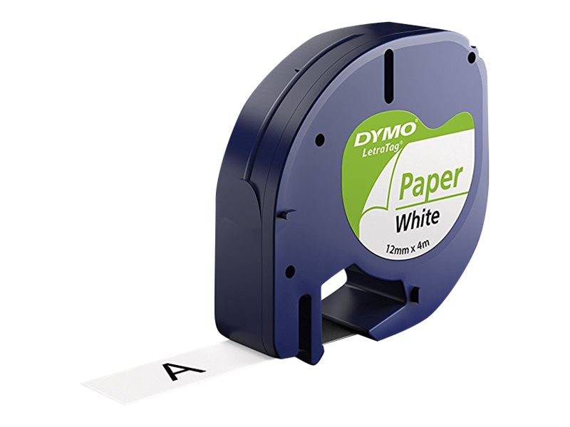 Dymo letratag starter pack / white, silver, yellow / roll (1.2 cm x 4 m) 3 roll(s) label tape kit / for letratag qx50, xr, , medium-null
