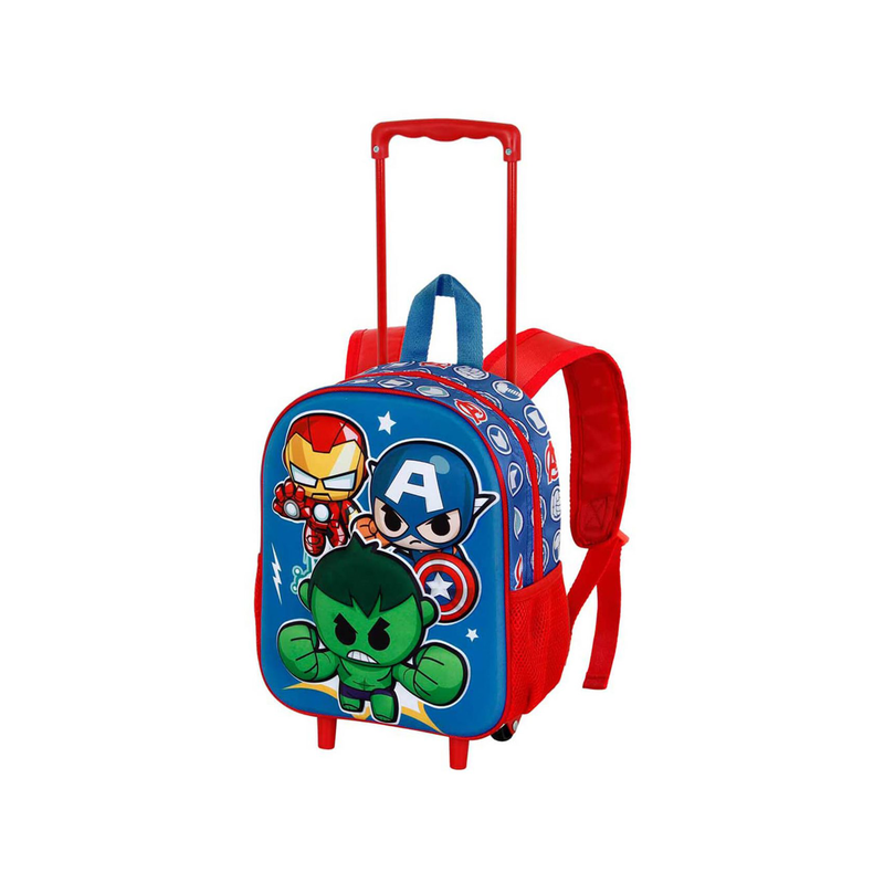 Avengers mini heroes 3d jr trolley backpack, , medium-null
