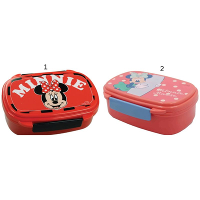 Gim food container with spoon and fork minnie, , medium