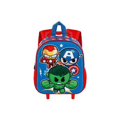 Avengers mini heroes 3d jr trolley backpack, , medium