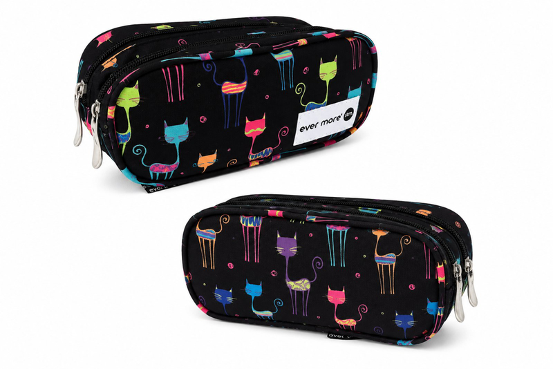 Em pencil case colorful cats-null