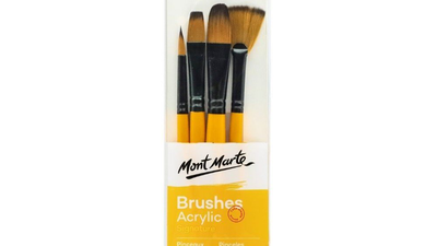 Mont marte gallery series paint brush set - acrylic 6pc, , medium