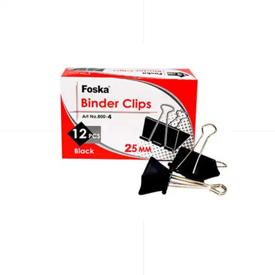 Foska binder clips 12pcs 25mm, , medium