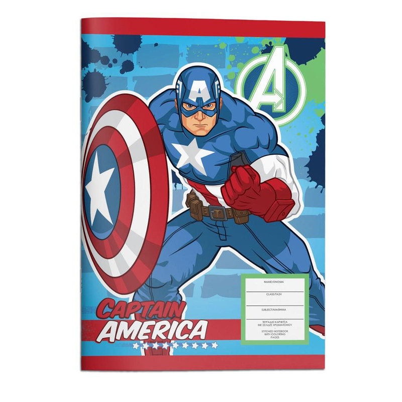 Avengers pin notebook 40sh, , medium-null