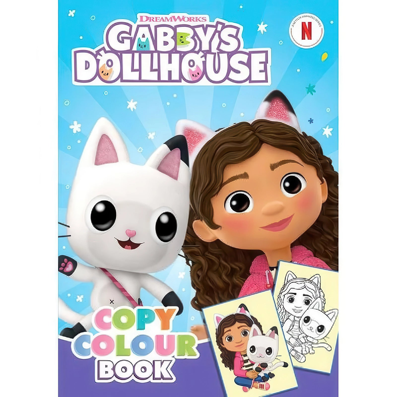 Gabby's dollhouse copy colour book, , medium-null