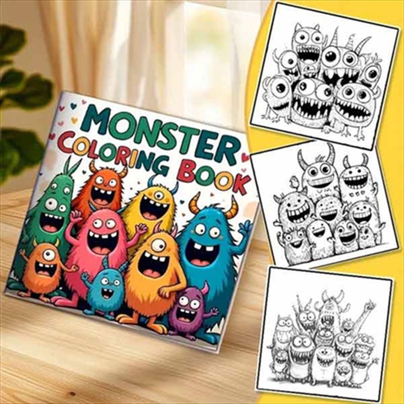 Coloring book - monster, , medium-null