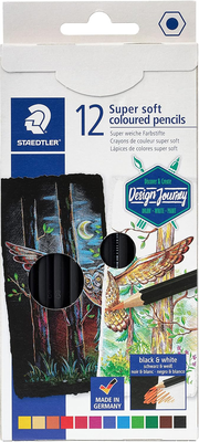 Staedtler 12 super soft coloured pencils, , medium