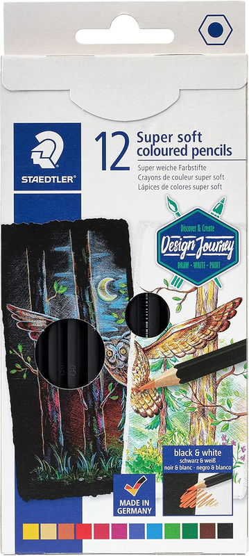 Staedtler 12 super soft coloured pencils, , medium-null