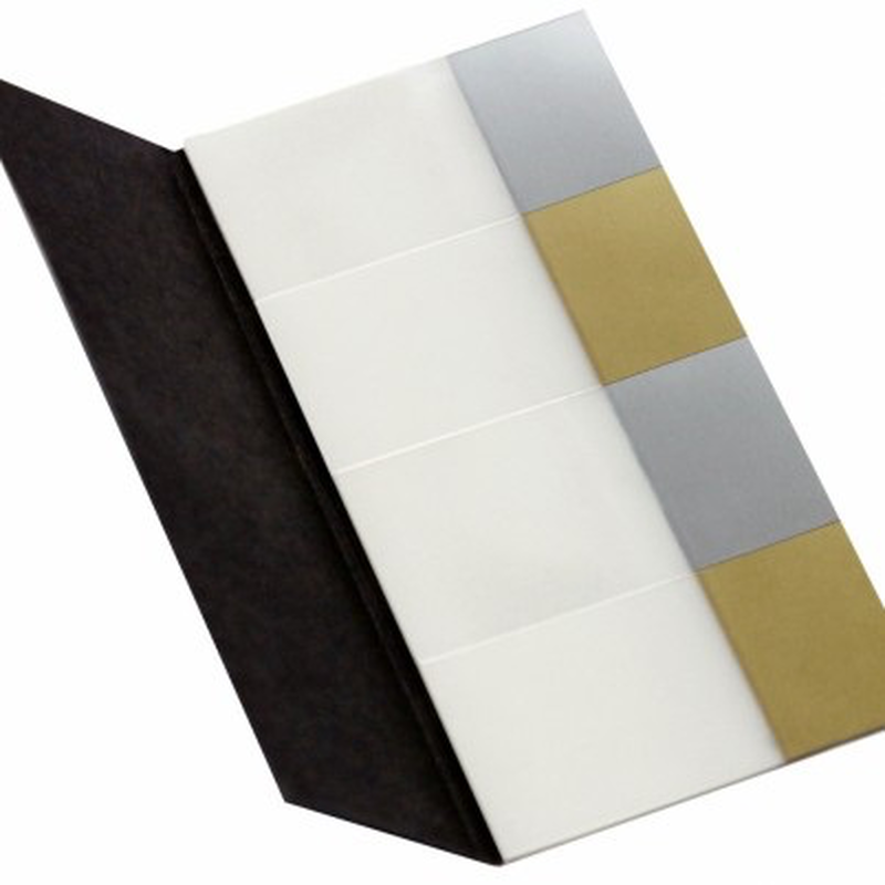 Info page marker gold & silver edition 4x20x42.5mm 4 x25 sheets, , medium-null