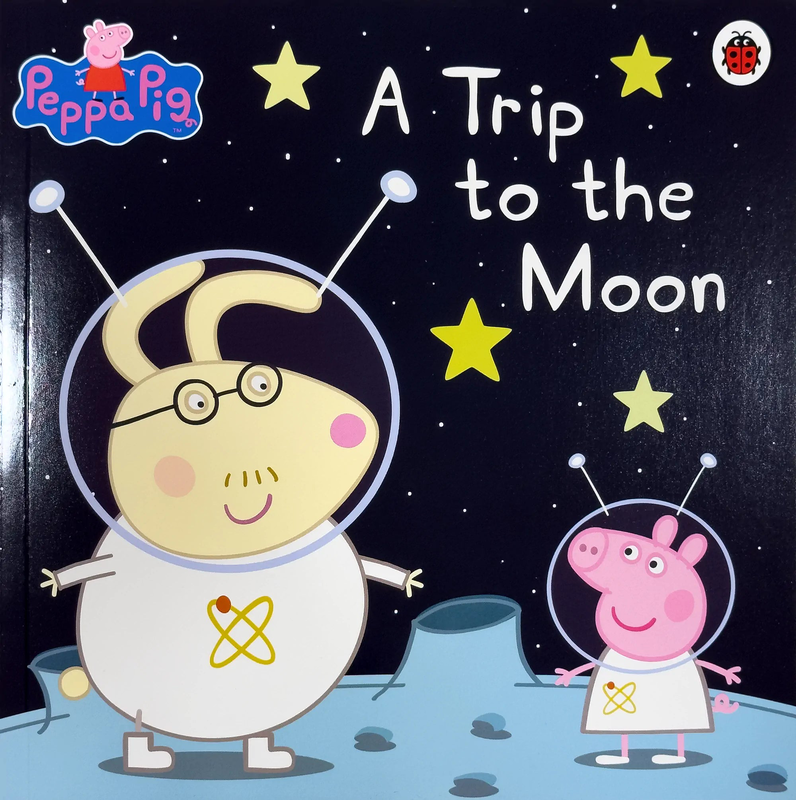 Peppa pig: a trip to the moon paperback book, , medium-null