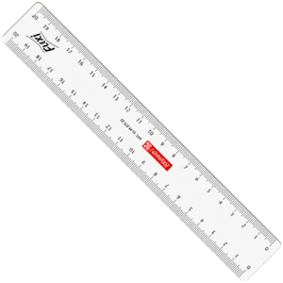 Brunnen ruler 30cm flexi transparent, , medium