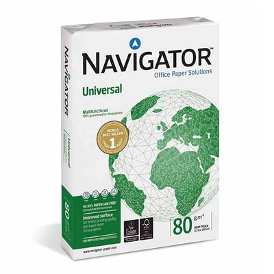 Navigator a4 universal photocopying printing paper 80gsm 500 sheets, , medium