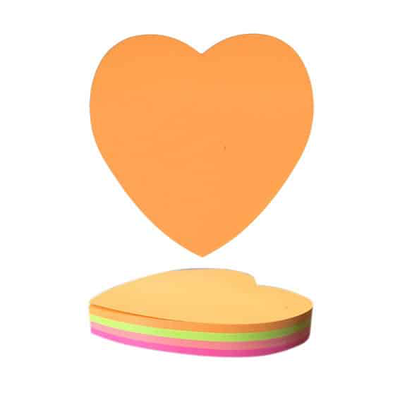 Tto sticky notes heart shape 4x25 sheets 405342, , medium