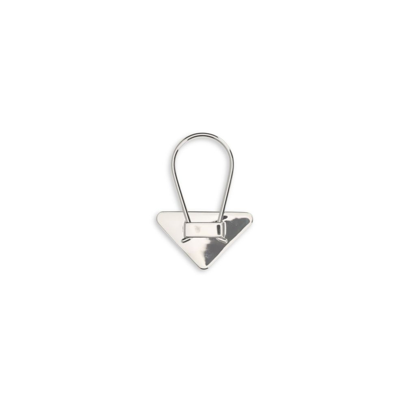 Black stainless steel keychain-null