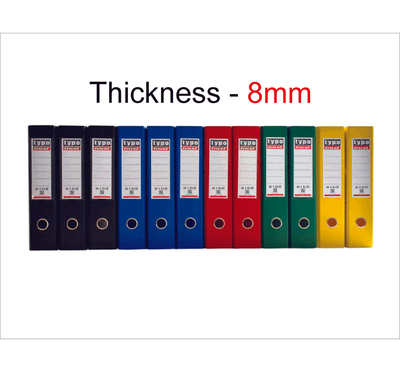 Box file typotrust (thickness - 8mm) πλατυ, Black, medium