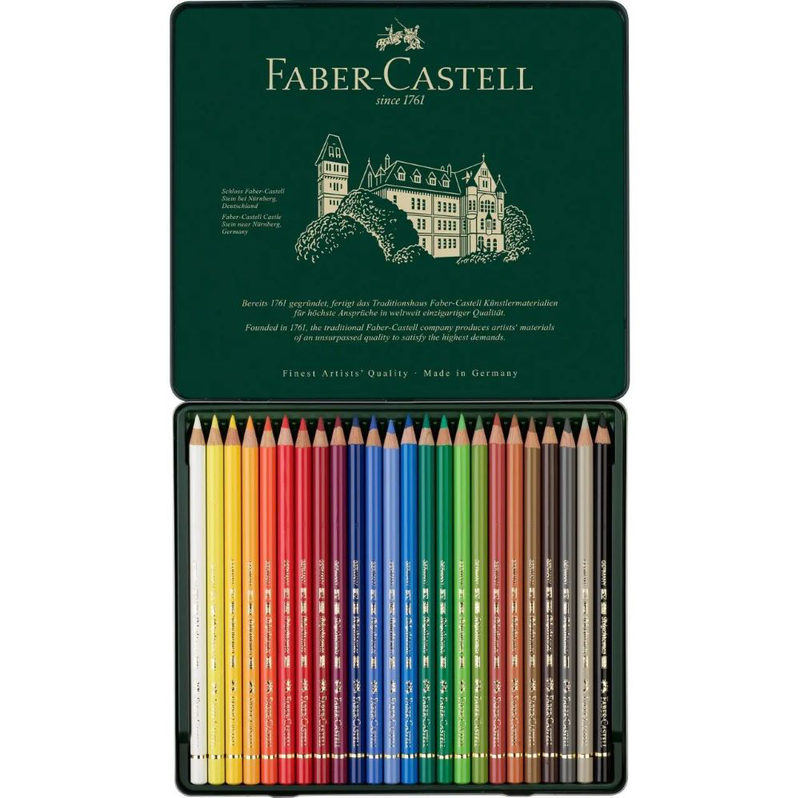 Faber castell polychromos colour pencil tin of 24, , medium image number null