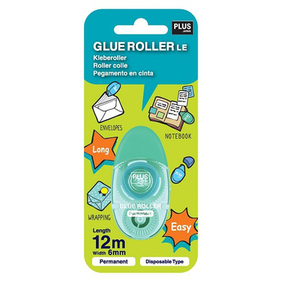 Plus glue roller 12m 6mm permanent 54-239, , medium