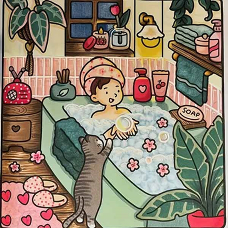Product image: Cute and comfy coloring book - girl moments, , medium-null