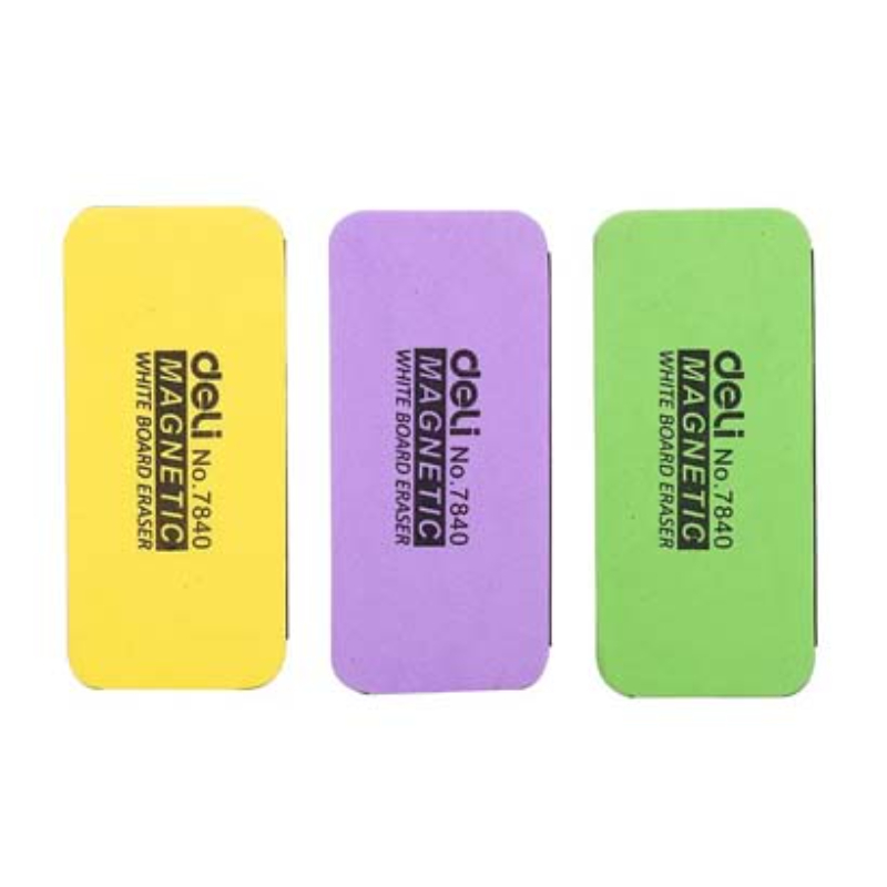 Deli eva magnetic whiteboard eraser - assorted colors, , medium-null