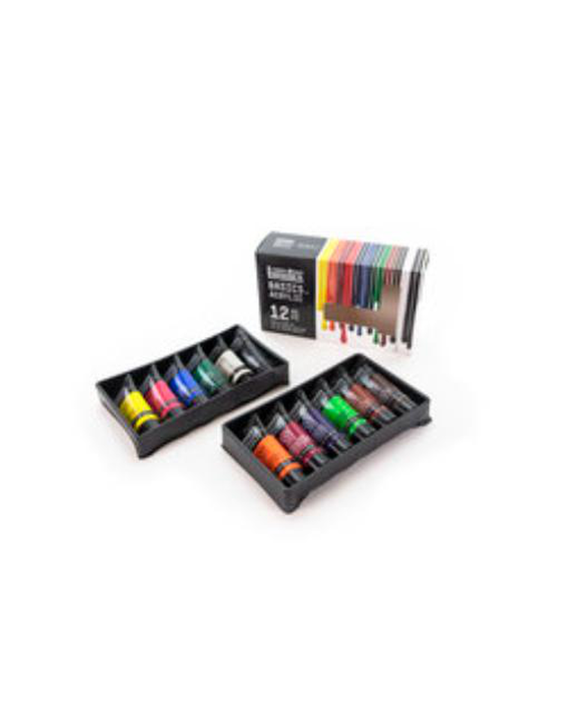 Product image: Ακρυλικες μπογιες σετ 12 τμχ χ 22μλ., , medium-null