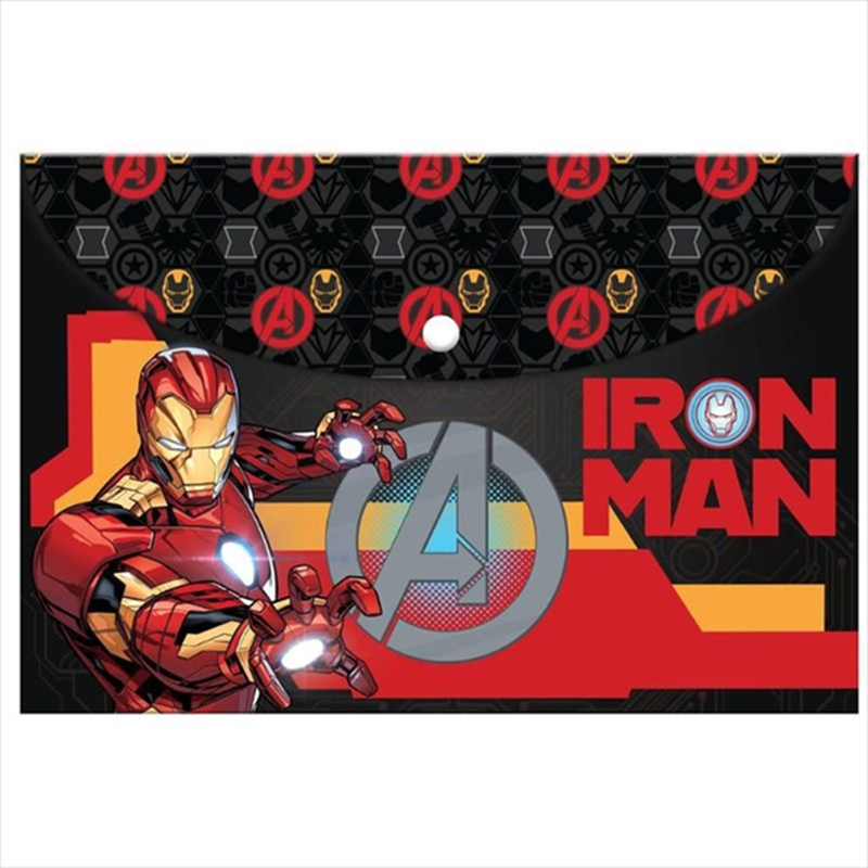 Iron man folder with button a4 506301, , medium-null