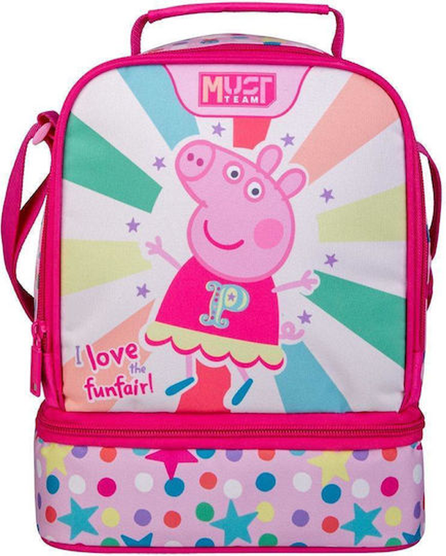 Must isothermal lunch bag 22x16x28cm peppa i love funfair, , medium-null