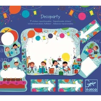 Party stickers decor