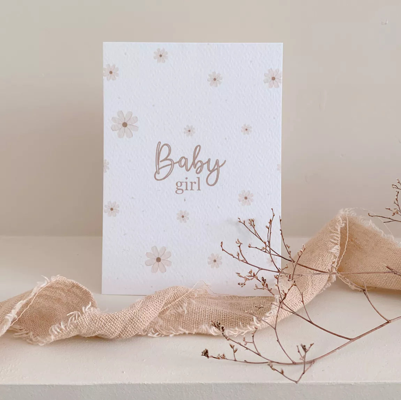 Baby girl postcard, , medium-null