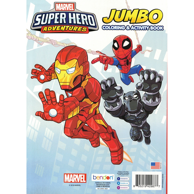 Marvel super hero adventures - jumbo coloring &amp; activity book team heroes: join the ultimate superhero team-up for creative fun!