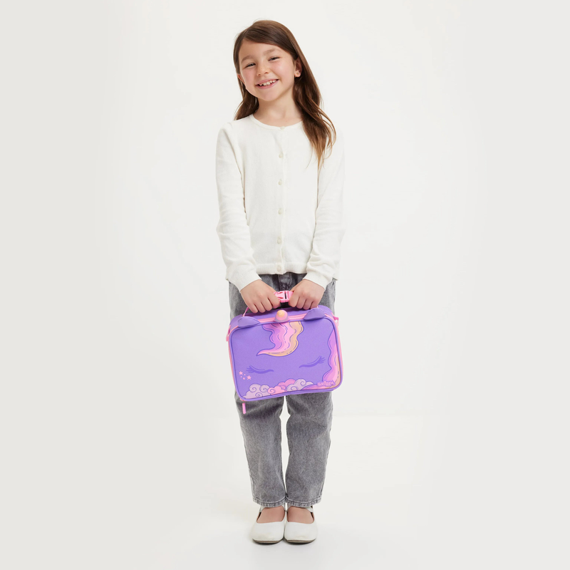Smiggle eclipse oblong attach lunchbox - lilac, , medium-null