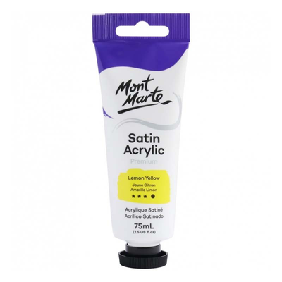 Acrylic paint 75ml - lemon yellow, Lemon Yellow, medium