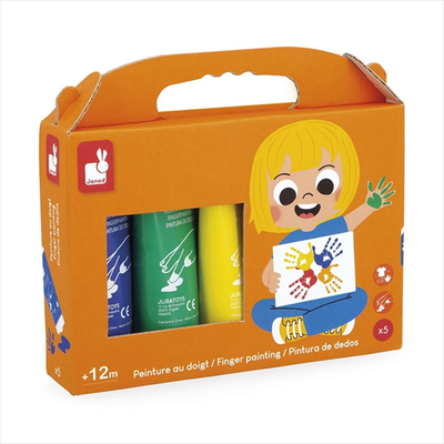 Finger paint x5 tubes, , medium