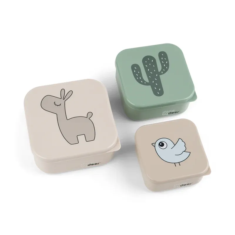 Done by deer snack box3pcs lalee - sand mix, , medium-null