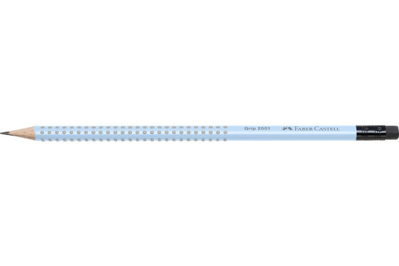Product image: Faber-castell grip 2001 pencil with top eraser - sky blue, , medium-null