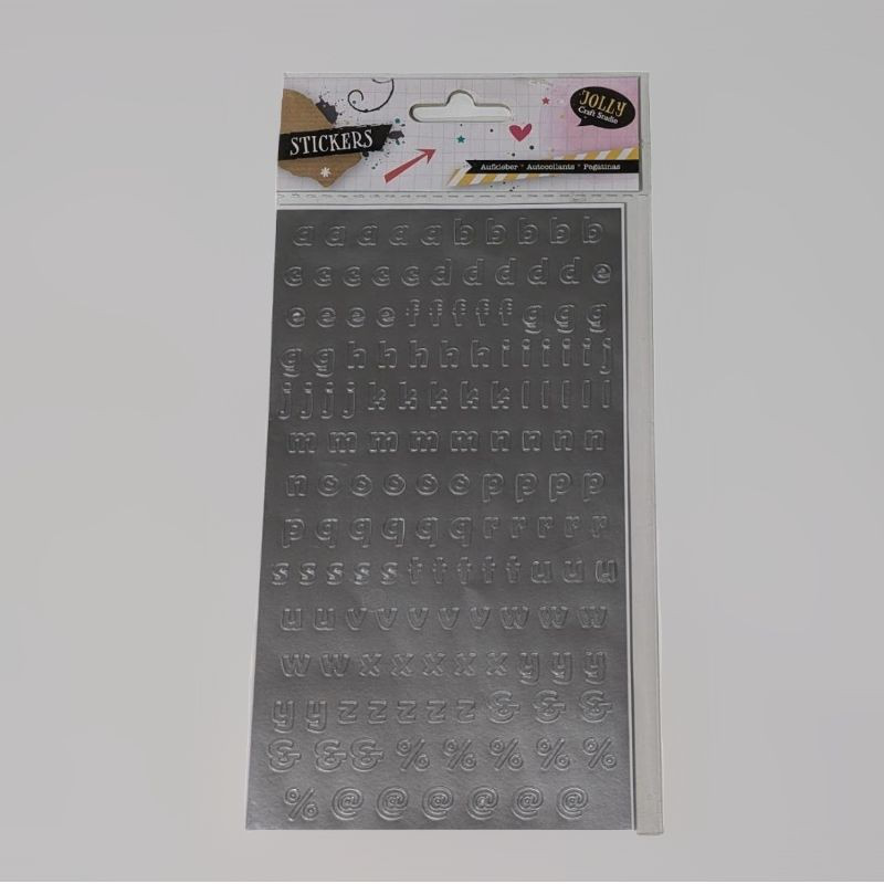 Self adhesive letters & numbers mini 10mm sylver, , medium-null
