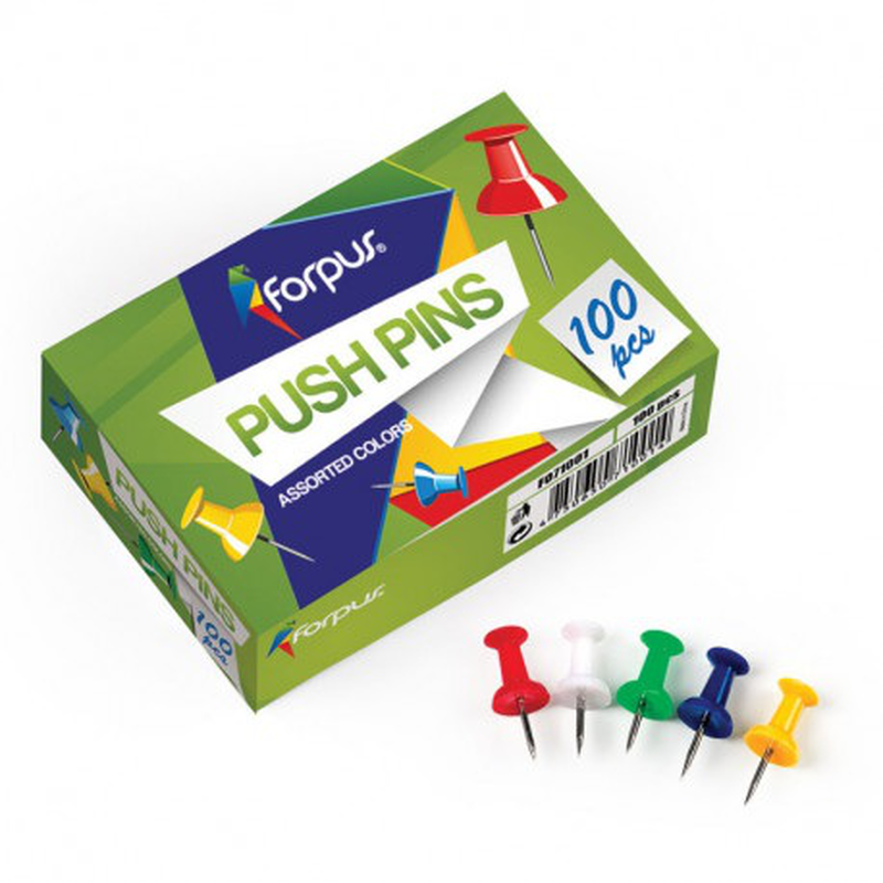 Forpus push pins 100pcs, , medium-null