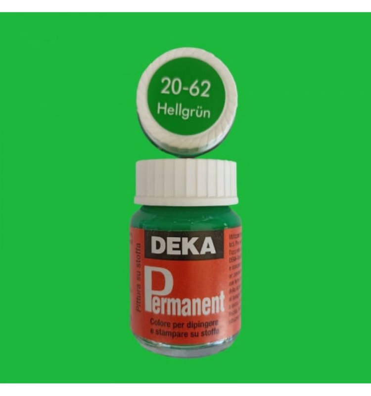 Deka permanent fabric paint 25 ml light green 2062, , medium-null