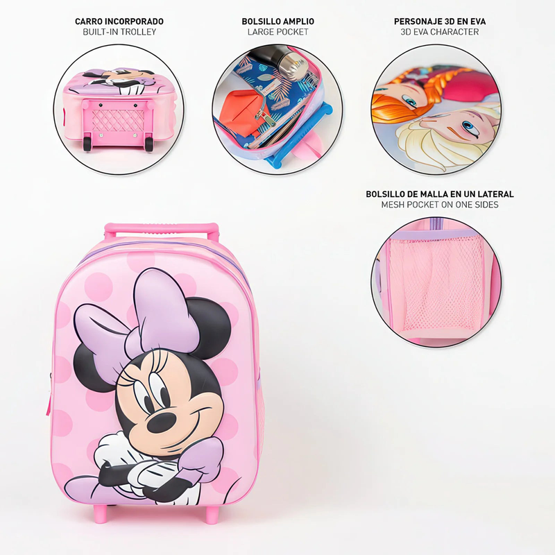 Product image: Disney minnie mouse 3d trolley 31cm-null