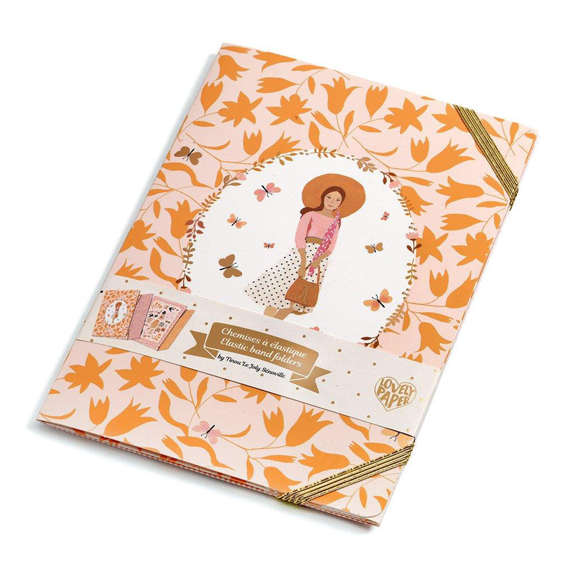 Djeco lp elastic band folders tinou elastic band folders-null