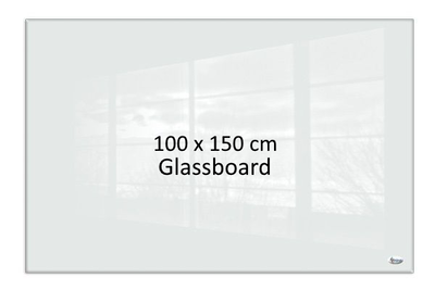 Magnetic glass board 100x150cm, , medium