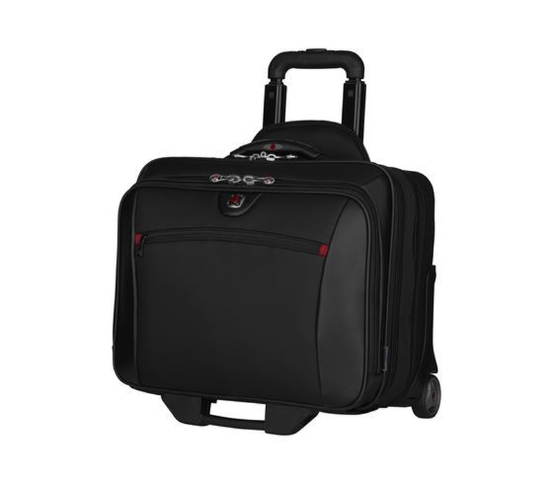 Wenger, potomac double gusset wheeled computer, black (r), , medium image number null