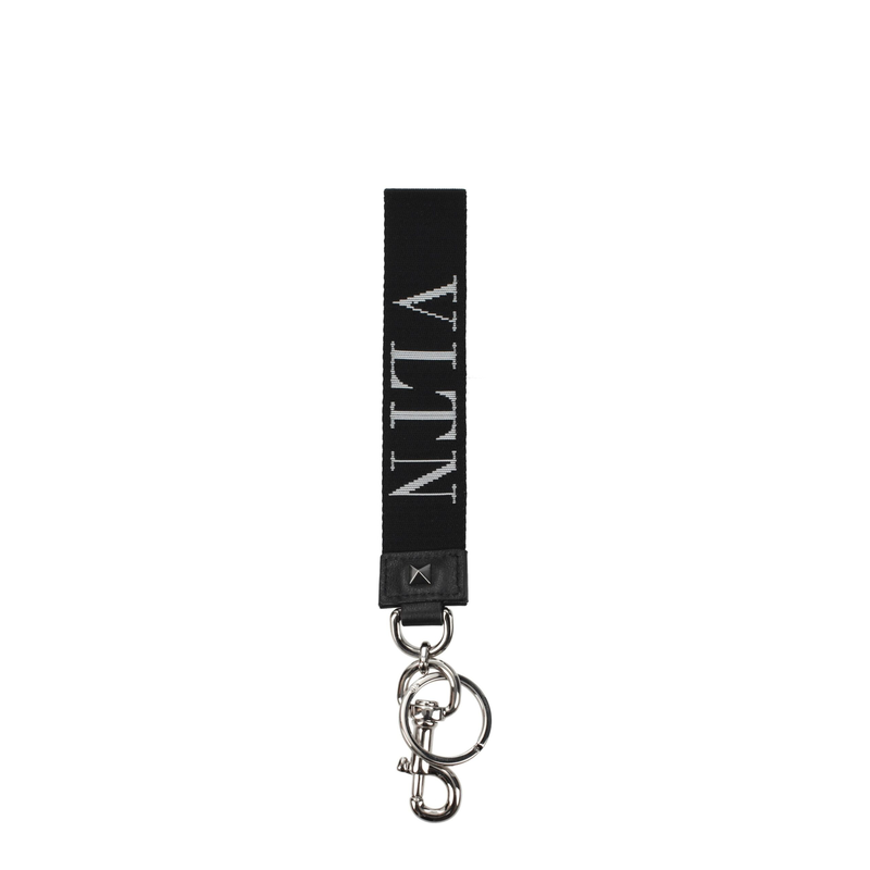 Black fabric keychain-null