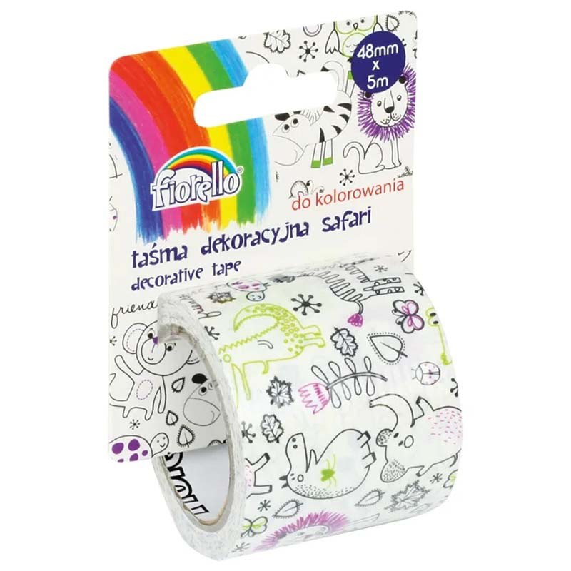 Decorative tape safari 48mm / 5m, , medium-null
