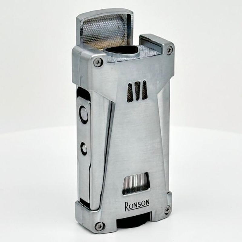 Ronson hurricane chrome satin cigar lighter, , medium image number null