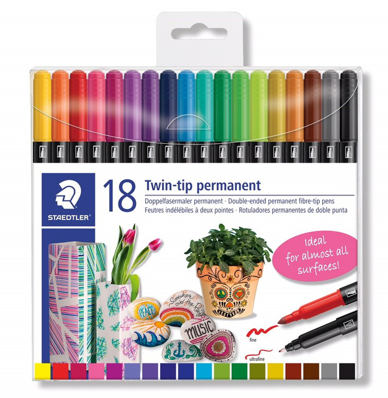 Product image: Staedtler double-ended permanent pens set 36 pieces 3187TB36, , medium-null
